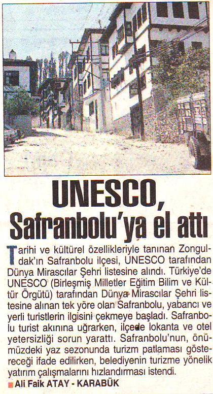 225 Son 20 yılda Safranbolu da görev alan Kaymakamların, Belediye nin her an yanında ve yardımında olduklarını görünce, 30-35 yıl öncenin Belediye BaĢkanı olarak aynı tutum ve anlayıģtaki