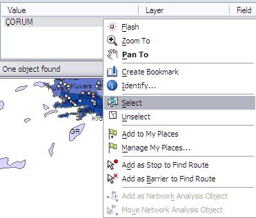 ArcGIS 10 da geliştirilen Tools Toolbar daki Select Features By seçeneği size farklı şekillerde