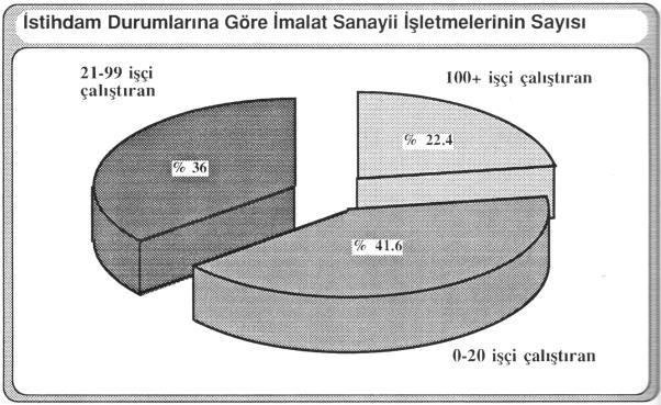 Bu işletmeler arasında görüşme yapılabilen 29 işletmenin yüzde 41.6'sı küçük, yüzde 36'sı orta ve yüzde 22.4'ü ise büyük ölçekli işletmedir. Bu işletmelerde toplam istihdam 2836 kişiye erişmektedir.