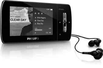 Philips GoGear audio player trkutunun içindekiler Kulaklık USB kablosu Kılıf Quick start guide CD-rom Hızlı başlangıç
