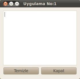 Parçacıkları İçeren Parçacık Qt'de Nesne Modülünün Genel Özellikleri Uygulamada Kullanılacak Parçacıklar QPushButton(2 Adet) QTextEdit