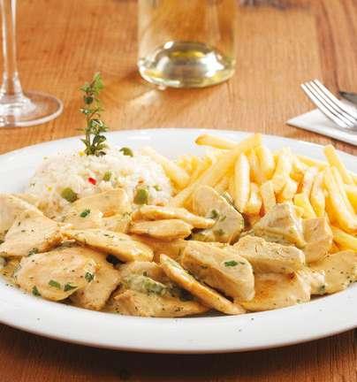 tatlı ekşi soslu piliç güveçte beğendili piliç milano usulü schnitzel cordon bleu