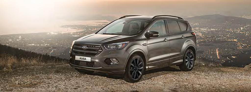 FORD KUGA ST-LINE Cesur ve sportif SUV severler için. Spor gövde tasarımı ve alçaltılmış süspansiyondan ön sis farlarına kadar her şeyi göz > 1.