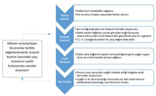 2.4 Takip Rotası Oluşturma Modülü Kullanıcının bedensel hareketlerini uçak modeline aktarmada kullanılan alternatif denetim mekanizmalarını test edebilmek amacıyla aşağıdaki şekildeki gibi bir takip