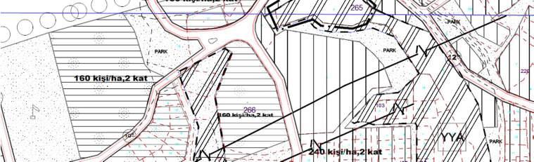 8. MEVCUT VE ÖNERİ İMAR DURUMU Planlama alanını oluşturan 265 ada, 5 parsel ve 241 ada, 2 parseller Küçükkuyu Belediye Meclisinin 06.03.