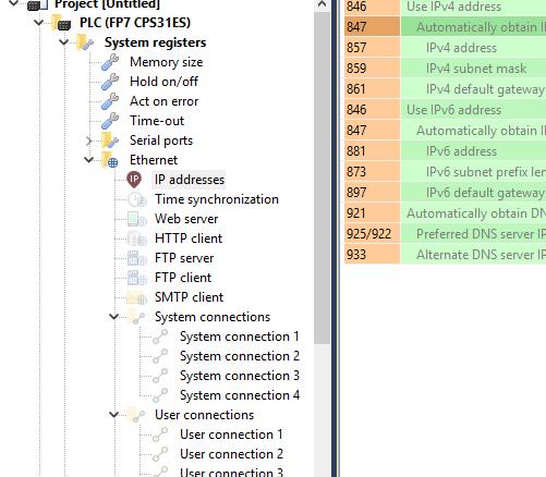 Bu kısım Ethernet üzerinden PC ile PLC haberleşmesi için yapılan haberleşme ayarları için kullanılır.