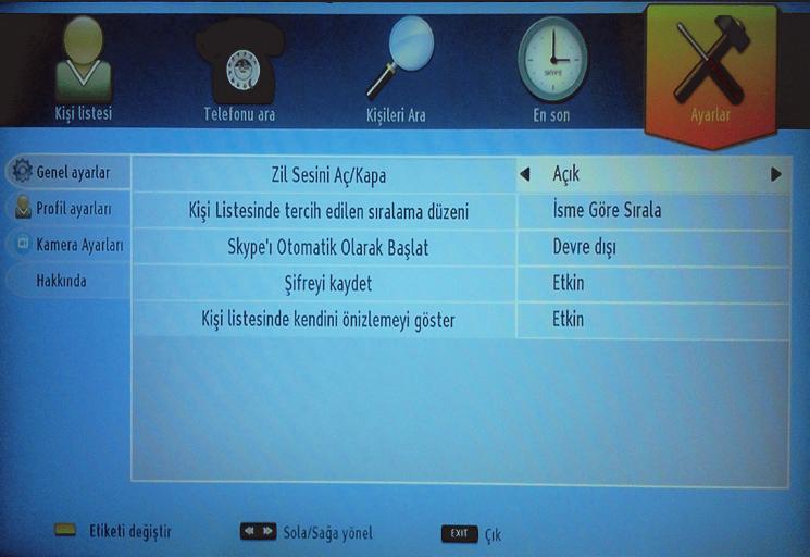 Yeşil tuşa basarak arama işlemini başlatabilirsiniz. SMS opsiyonu ile mesaj gönderebilir ancak TV'nize alamazsınız.