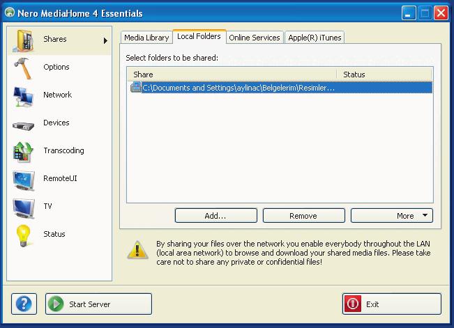 13. A shortcut called Nero MediaHome 4 is now placed on your desktop Congratulations! You successfully installed Nero MediaHome 4 on your PC. 14. Run Nero MediaHome by pressing shortcut icon.