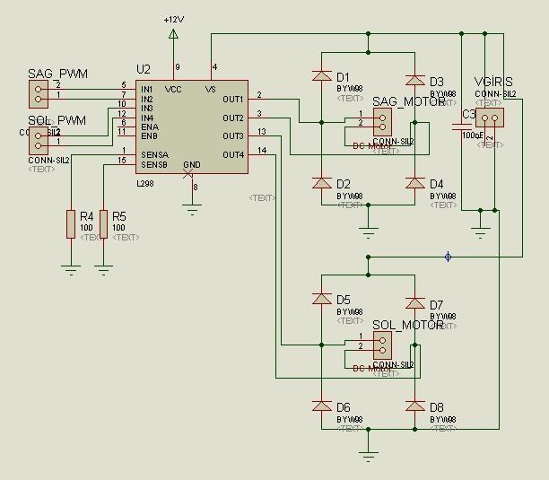 59 esnasında motorun devreden yüksek akım çekmesi nedeniyle PSoC 1 mikrodenetleyicileri bozulmaktadır. Deney sırasında bu nedenden ötürü 2 adet PSoC 1 mikrodenetleyicisi bozulmuştur.