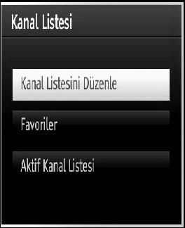 Kanal Seçimi EPG menüde, bu seçeneği kullanarak, seçilen kanalı açabilirsiniz.