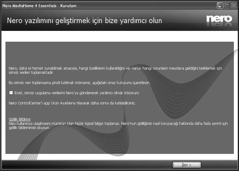 7. Typical (Tipik) kurulumu kullanın ve Next (İleri) tuşuna basın. Prerequisites (Ön koşullar) ekranı gösterilir.