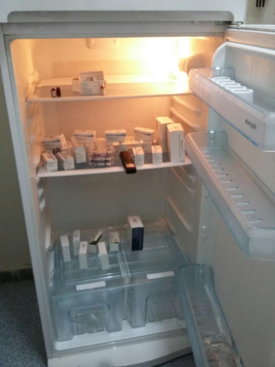 olabilir Fridge Tag orta rafta (ATS cihazı gibi) Buz aküleri buzlukta ihtiyacımız kadar olmalı Aşı