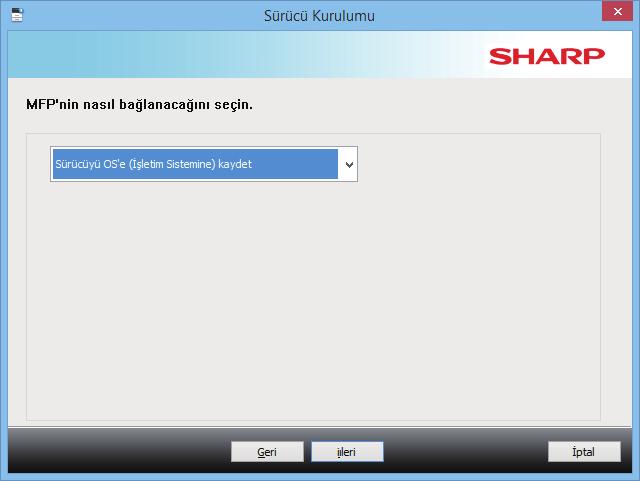 İçindekiler Windows / Yüklenecek yazılımı seçin Yazici sürücüsünün / PC faks sürücüsünün kurulumu (ortak prosedür) Özel kurulum Sadece sürücüyü kurma PC-Faks Sürücüsü'ne sadece sürücüyü kurmak mümkün