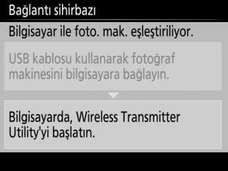 4 Wireless Transmitter Utility yi başlatın. Uyarı verildiğinde, Wireless Transmitter Utility nin bilgisayarda yüklü olan kopyasını başlatın (06).