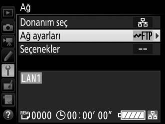 FTP Yüklemesi FTP Yüklemesi Fotoğraflar ve filmler, fotoğraf makinesi hafıza kartlarından bir ftp sunucusuna aşağıda açıklandığı gibi yüklenebilir veya fotoğraflar çekildikleri gibi yüklenebilir.
