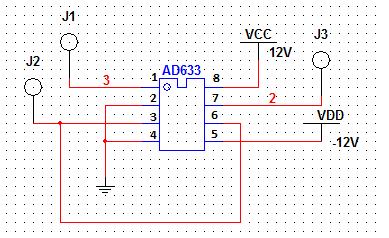 36 ġekil 4.4. AD633 entegresinin iç yapısı Entegrenin transfer fonksiyonu aģağıdaki Ģekildedir: W = X1 X2 (Y1 Y2) + Z (4.3) 10 V EĢ. 4.3 e göre, X2 ve Y2 toprağa bağlanarak X1 ve Y1 in çarpımı elde edilmektedir.