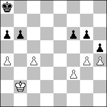 Samir Bədəlov + (Bakı) 1-ci Azərbaycan kuboku, 1-ci yer. 1.Kb4! [1.Kc4? g6 2.Kd4 h6 3.Kc4 g5 4.h5 (4.hxg5 hxg5 5.Kd4 g4 6.Ke4 Kxc5 7.Kf4 Kxb6 8.Kxg4 Kc5) 4...g4 5.Kd4 g3 6.Ke3 Kxc5 7.Kf3 Kxb6 8.