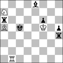 Kənan Vəlixanov (İmişli) 1-ci Azərbaycan kuboku, 1-ci yer. 1.Bh7 Rd7 (A) 2.Sxf5 Bf3 (B)#, 1.Kd5 Bf3 (B) 2.Se4 Rd7 (A)#, 1.Be3 Bxd6 (C) 2.Bd4 Bf3 (B)#, 1.Bg5 Bf3 (B) 2.Kf4 Bxd6 (C)#.