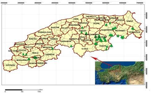 Kastamonu Üni., Orman Fakültesi Dergisi, 2012, 12 (1): 102-111 Şekil 1.