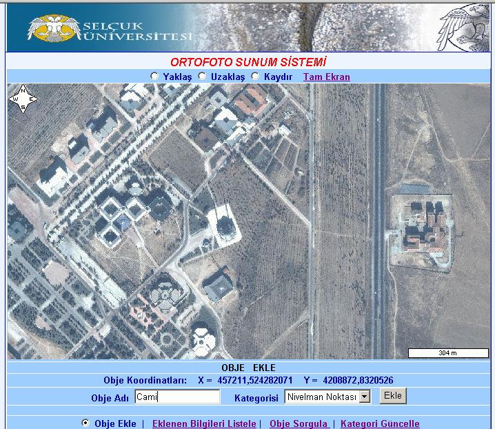 ECW formatındaki ortofoto, ASPMap programı ile doğrudan ekranda görüntülenemez. Görüntüleme işlemi için ECW formatındaki görüntünün resim formatına dönüştürülmesi gerekmektedir.