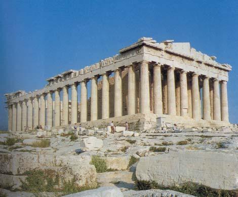 Anadolu d fl nda bu nizama ait en önemli örnek Atina Akropolü nde yap lan Parthenon (Resim 44), Anadolu da Assos (Behramkale) Athena Tap na d r.