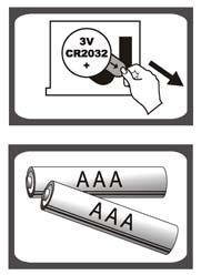 CİHAZINIZIN PİLİ Tip 1. Cihazınız 1 adet 3V lityum pil ile çalışmaktadır. (CR2032) Cihazınızda kullanmadan önce lütfen pilin üzerindeki yalıtım bantını çıkartın. Tip 2.