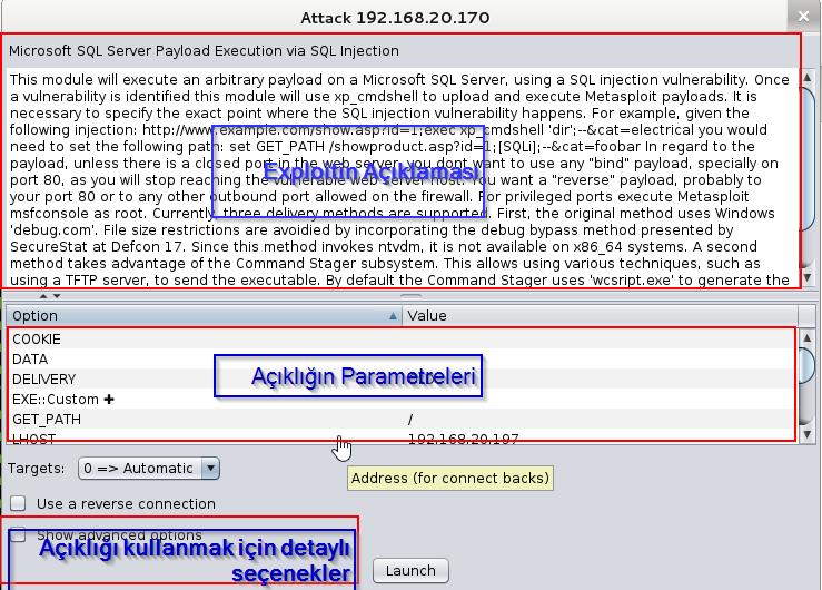 Armitage kullanıcıya metasploitin konsol komutlarından uzak, güzel bir arayüz olanağını sağlar.