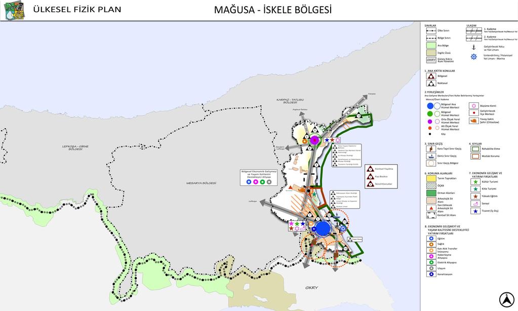 2.3 Bölüm VI Bölge Strateji ve Politikaları Altındaki Harita Değişiklikleri Değişiklik 10 (a): 5. Kentsel Gelişme Bölgeleri Politikaları ana başlığı altındaki, 5.