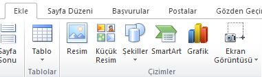 ŞEKİL EKLEMEK Microsoft Office 2010 dosyanıza bir veya birden çok şekil ekleyebilir ya da birkaç şekli birleştirerek bir çizim veya daha karmaşık bir şekil oluşturabilirsiniz.