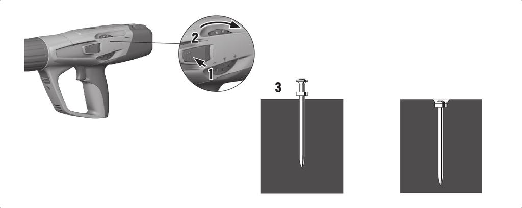 2. Kartuş şeridini dar ucu önde olacak şekilde alttan alet tutamağına doğru itiniz ve kartuş şeridi tamamen alete oturana kadar itmeye devam ediniz.
