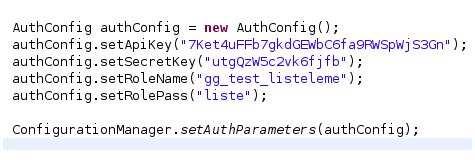 İlgili parametreler bu dizinden okunmak ve hesaplanmak amacı ile servis çağrılarına parametre olarak geçirilmektedir.