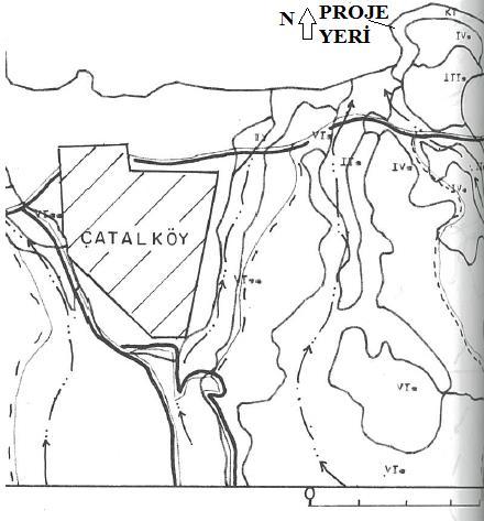 Harita 6 Arazi Kullanım Kabiliyeti Haritası (Ölçek: 1/25000) IV.2.7.3. Erozyon Geotest Ltd. tarafından hazırlanan zemin etüd raporunda; otel bloğu için bodrum yüksekliğinin -20.