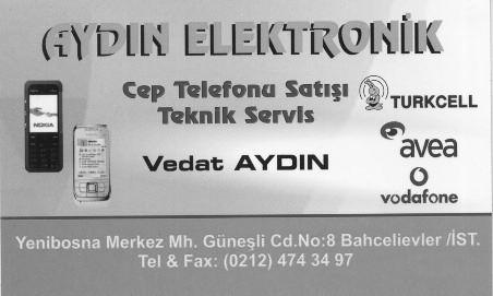 r Fax: 0 (212) 515 24 81 ELEMAN n ÝHRACATÇI FÝRMALARLA Telefon rafiðini yürüebilecek seviyede Ýngilizceye vakýf yüksek okul mezunu eseüre riaye eden Bir Bayan Elemana ihiyaç vardýr.