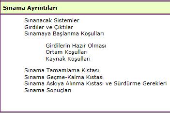 SINAMA PLANLAMASI Sınama planları; Birim (Modül) Sınama Planı, Alt Sistem Sınama Planları,