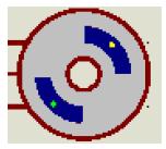 Time/div=5 ms Volt/div=2V Soru: Servo motor milinin nötr pozisyonu 1,5 ms, + 90 derece için Ton süresi 2 ms ve - 90 derece için Ton süresi 1 ms ise 1,75 ms lik Ton süresi yaklaşık kaç derecelik açıya