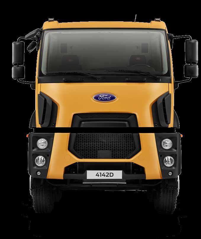 Konfor en büyük hakkınız Ford Trucks İnşaat Serisi ndeki araçlarda fonksiyonellik ve estetik, konforlu bir yolculuk için bir araya gelir.