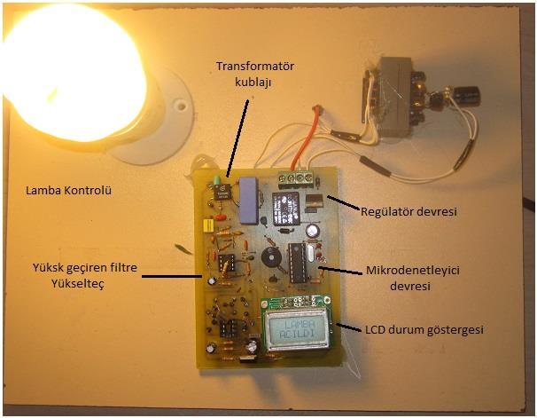 134 Resim 5. 12. Alıcı devresi ve lamba kontrolü 5.3.7.