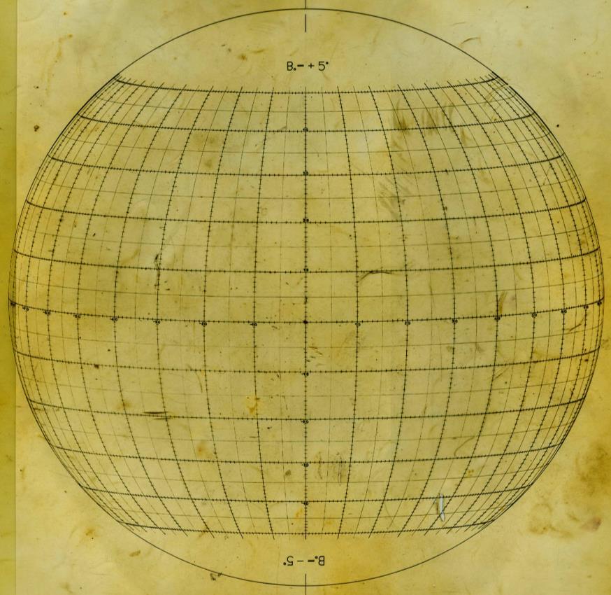 1951 den itibaren çizimler 25cm lik bir projeksiyon diski üzerinden yapılmaktadır.