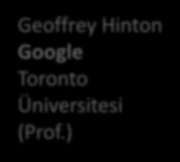 ) Geoffrey Hinton