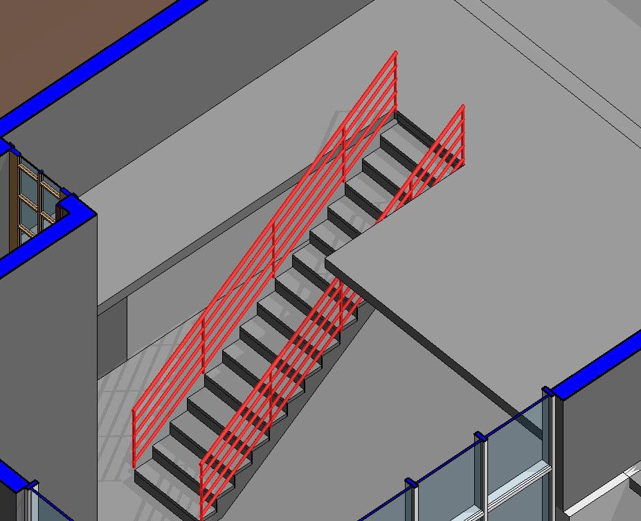Tasarım Çubuğundan Modelling sekmesinden Railing komutunu tıklayın ve Railing Properties i seçin. Açılan Element Properties penceresinde Type: bölümünden 900mm Pipe seçin. 22.