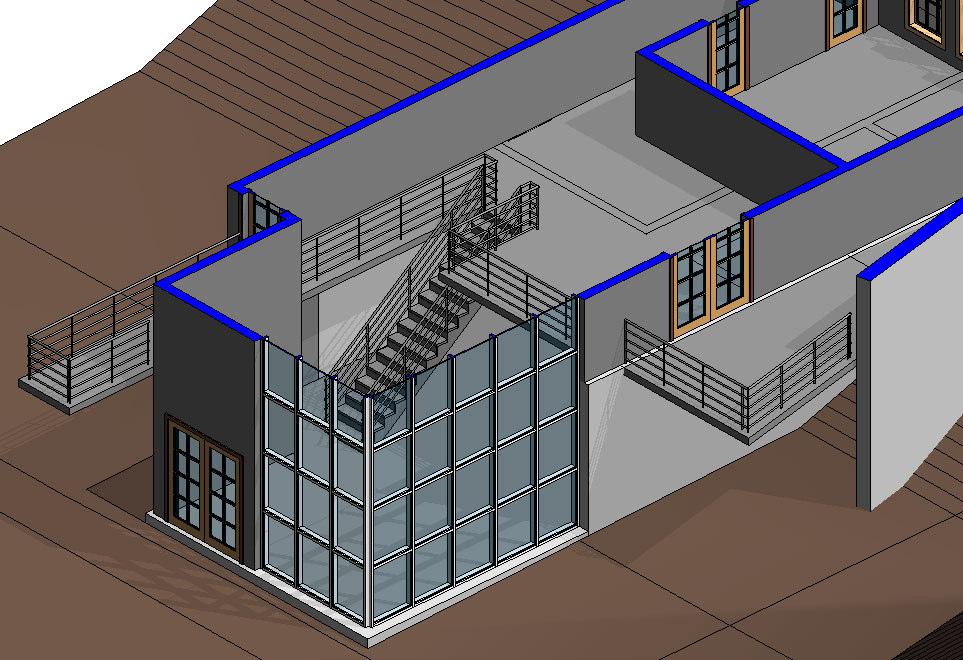 Şekil 82 33. Sketch menüsünden Finish Sketch komutunu tıklayın. 34. Merdivenin balkon tarafında kalan bölümüne Şekil 83 te görülen korkulukları ekleyin. Şekil 83 35.