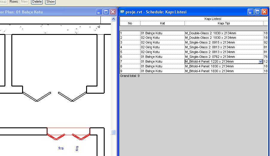 Şekil 99 19. Autodesk Revit te tüm dokümanlar birbirleri ile veritabanı aracılığı ile canlı bağlantılı haldedir.