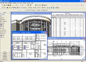 Teknik Özellikler Hemen Üretkenlik Autodesk Revit'in sezgisel kullanıcı arayüzü, Microsoft Windows standartlarına göre Öğrenimi ve kullanımı kolaydır. Komutlar içerik duyarlı menülerdedir.