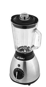 When you operate the blender, make sure that the appliance is placed on a flat, clean and dry surface.