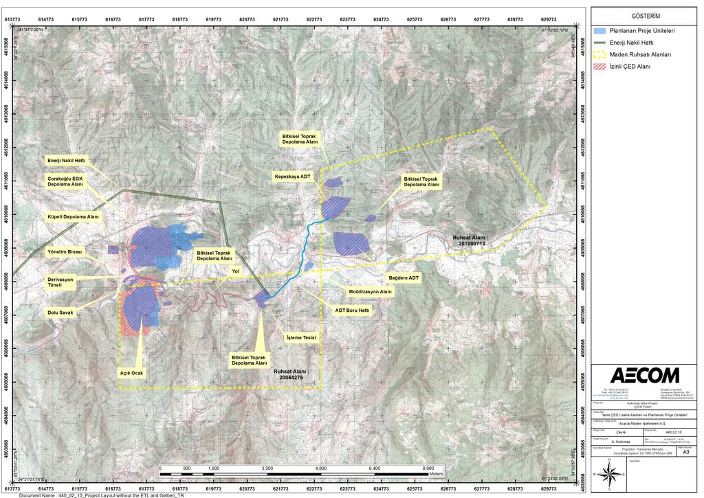 Şekil 1-3 Proje Yerleşimi,