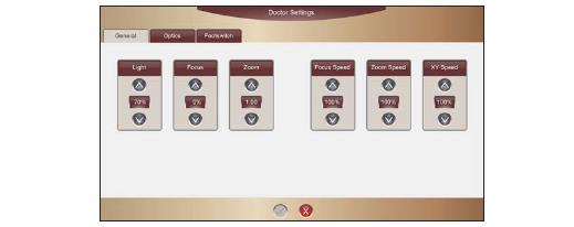 MENÜ / Doktor Ayarları Özel menüdeki en üst seçenek Doktor Ayarlarıdır. Doktor Ayarları butonuna basıldığında ekranda Doktor Ayarları / Genel sekmesi diyalog kutusu belirir (bakınız Şekil 8-17).