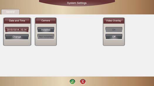 3. Sistem Ayarları- MENU butonuna basın ve daha sonra Sistem Ayarları butonuna basın. Sistem Ayarları ekranı belirir (Bkz. Şekil 9.8).