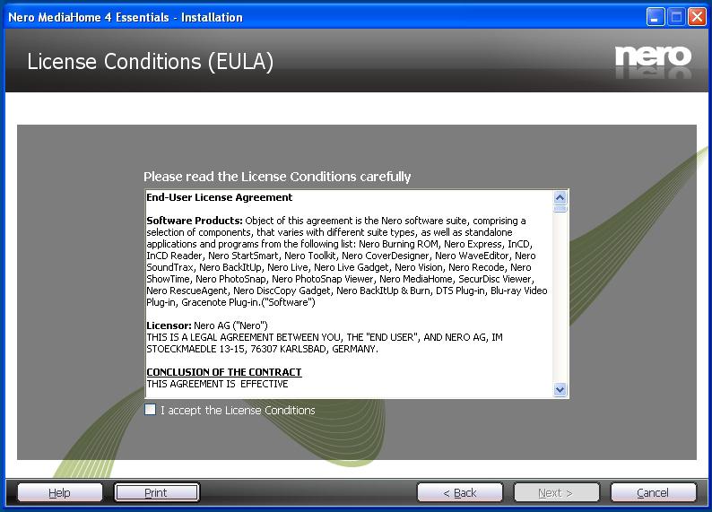 Appendix F: Nero MediaHome Installation To install Nero MediaHome, please proceed as follows: Note: To use DLNA function, this software should be installed to your PC. 1.