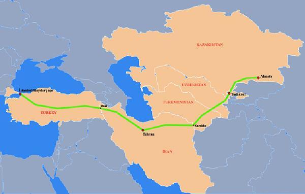 Ekonomik İşbirliği Teşkilatı (EİT) şemsiyesi altında Güney Avrasya koridoru üzerindeki ülkelerin (Türkiye, İran, Türkmenistan, Özbekistan, Tacikistan, Kırgısiztan, Kazakistan) demiryolu idareleri ile