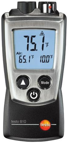 Testo dan ısıtma ölçüm teknolojisi Testo nun çok satan ürünleri Sıcaklık ölçüm cihazları 810 infrared